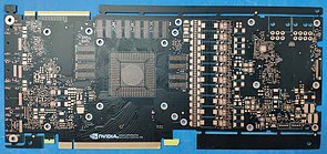nVidia GeForce GTX 1180 PCB-Vorderseite